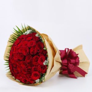Bouquet of 50 Red Roses