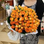 Charming Orange Rose Bouquet