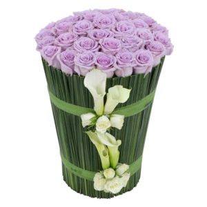 Delightful Purple Rose Arrangement