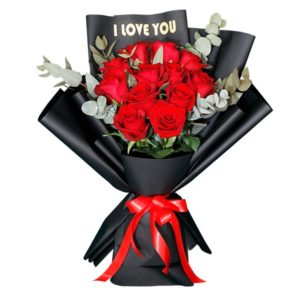 I Love You Red Rose Bouquet