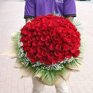 Magnificent Red Rose Bouquet