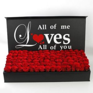 Valentine's Red Rose Box