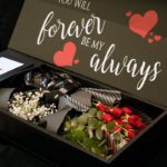 Forever My Love Customised Flower Gift Box - Red Spray Roses-2