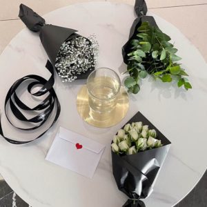 Forever My Love Customised Flower Gift Box - White Spray Roses