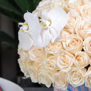 Celestial Roses – Marble Box by June Flowers