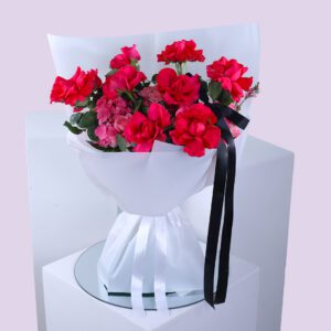 Red Hydrangea Wax Pink