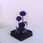 Blue Trio Forever Rose With Gift Box