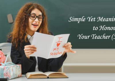 Text about honoring teachers with surprise gifts