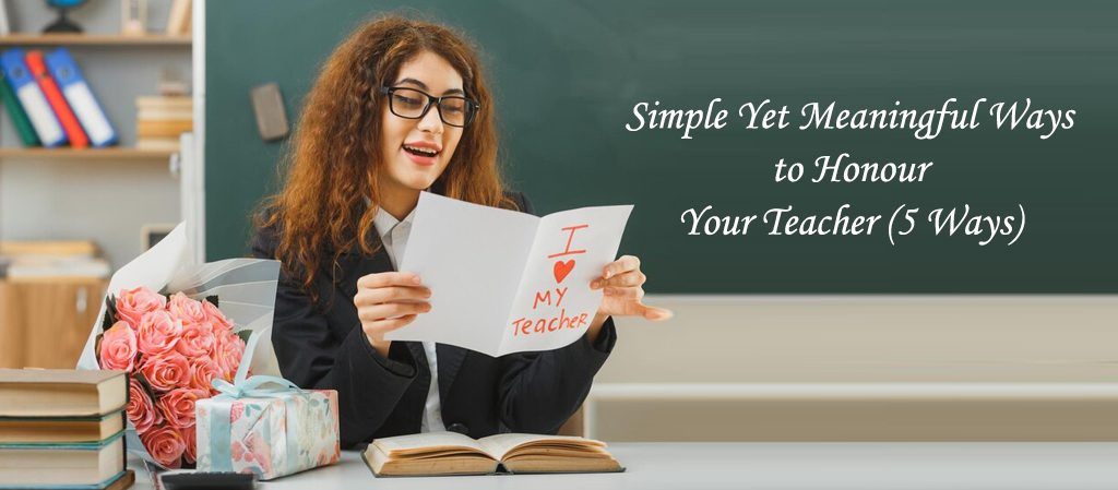 Text about honoring teachers with surprise gifts