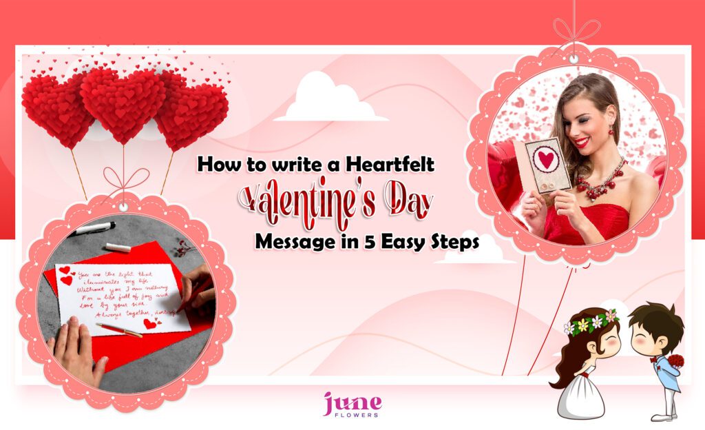 Learn how to write a heartfelt Valentine’s Day message in 5 simple steps. Explore romantic, sweet, and meaningful message ideas paired with floral gifts.