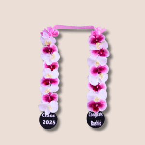 Artificial Phalaenopsis Garlands with white and pink touch.