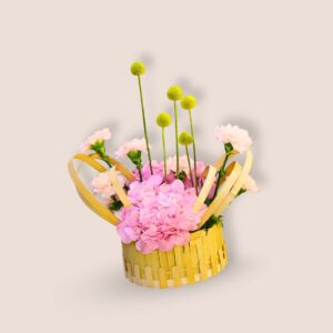 Pink Meadow Basket